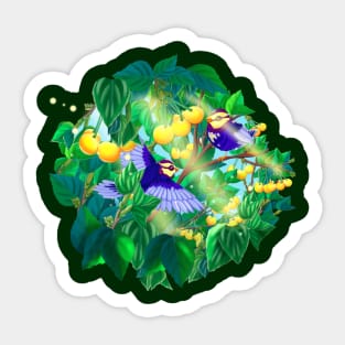 Full bloom | Summer birds Sticker